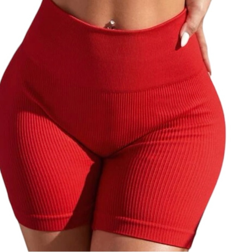 Red Workout Shorts